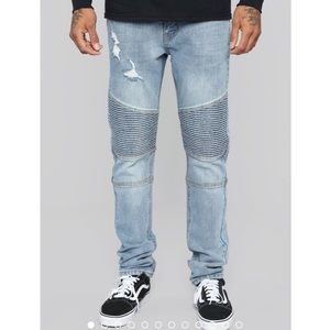 Men’s Moto Skinny Jean